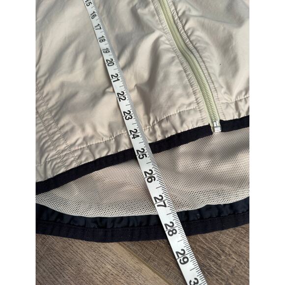 Vintage‎ Nike Men's Windbreaker Jacket Full-Zip Beige Cream Black Size XL - Picture 5 of 8